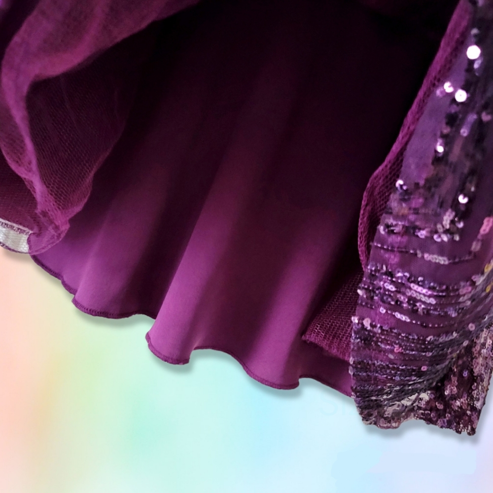 City Studio Fit & Flare Dress Size 0 Juniors Sequined City Studios Winter Dance - Picture 6 of 11